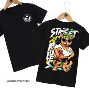 Camiseta Brasil Street Rules Gata