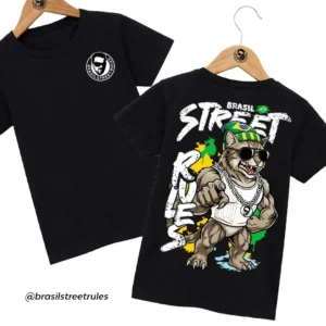 Camiseta Coleção Brasil Street Rules Gato