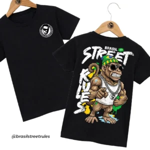 Camiseta Coleção Brasil Street Rules Macaco