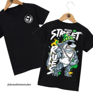 Camiseta Coleção Brasil Street Rules Tubarão