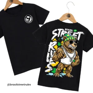 Camiseta Coleção Brasil Street Rules Urso
