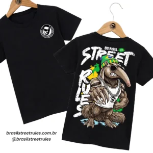 Camiseta Coleção Brasil Street Rules Tamanduá Bandeira